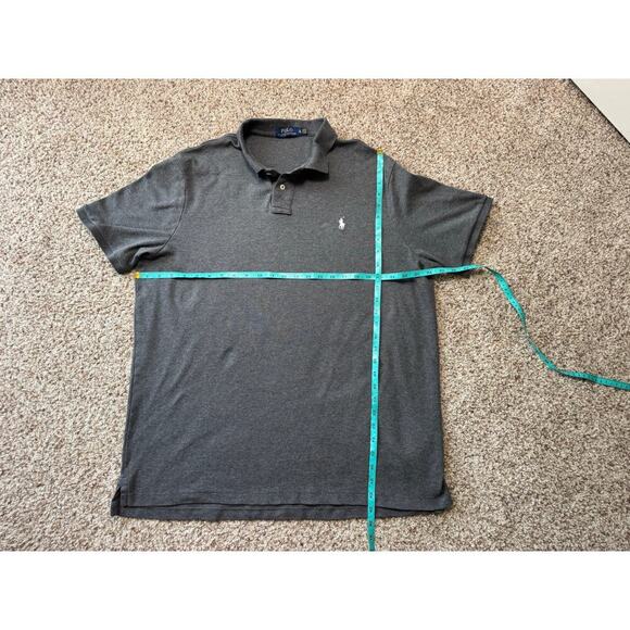 POLO Ralph Lauren Men's short sleeve collared shirt; size XL;  Gray - VERY SOFT - Picture 4 of 8